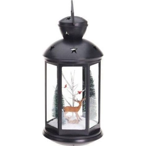 Home-Styling Collection Farol LED Interactivo Negro 43 cm