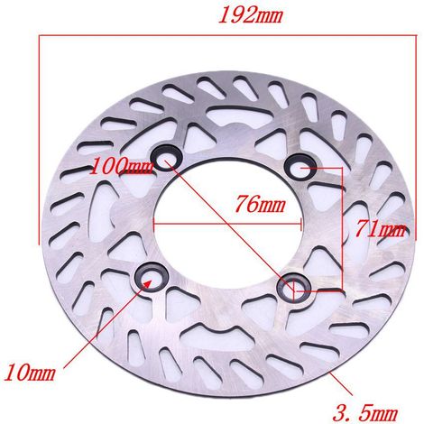 190mm stainless steel disc brake for modified off-road vehicles - universal parts (1/5)