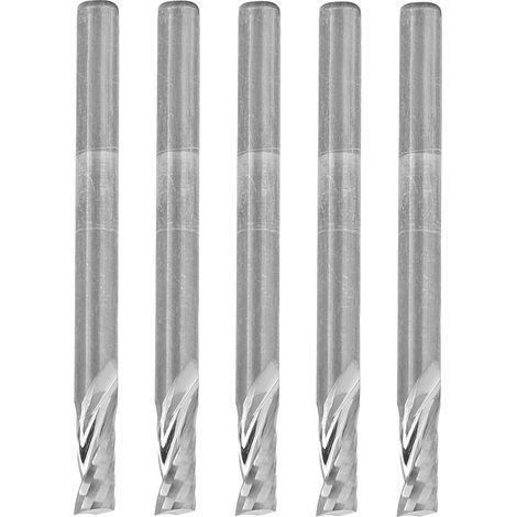 Set mit 5 professionellen Spiralfräsern für die Holzbearbeitung, 3,175 x 8 mm (1/5)