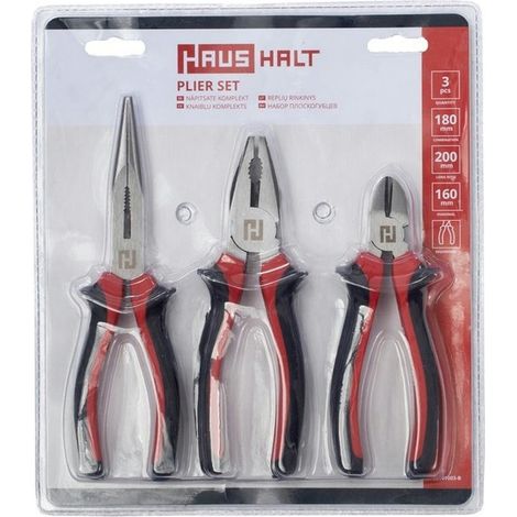 Set di utensili Haushalt SET01003-B, 3 pezzi in acciaio