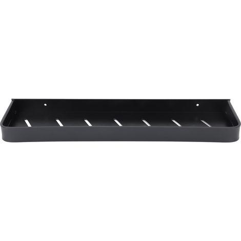 Étagère de douche murale avec crochets, en aluminium, grande capacité, organisateur de douche polyvalent pour salle de bain, toilettes et maison, 50 cm (1/5)