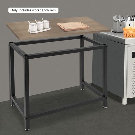Werkbank Gestell Tischgestell Tisch Untergestell - 100 x 50 x 80 cm Werkbankgestell Möbelrahmen Werkbankuntergestell, für Tischplatten wie Marmor und Glas, Tragfähigkeit 100kg (1/5)