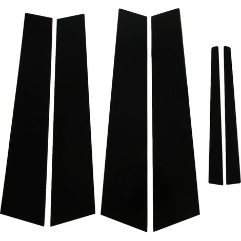 Garniture de poteau de pilier de porte fenêtre, noir brillant, moulage autocollant de remplacement pour berline ATS 2014 – 2019 6 pièces (1/5)