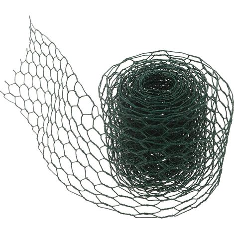 Grillage à Poules Vert Grillage pour Plantes 10 cm x 4 m Maille Hexagonale 0,6 Pouce Fil Fer pour Pépinière et Jardin (1/5)