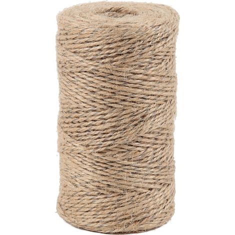 La Cordeline CJN23N Spago vite rinforzato con filo d'acciaio iuta naturale/metallo 10 cm