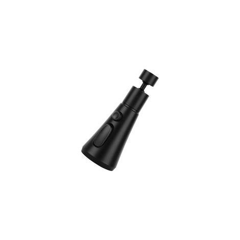Rubinetto da cucina girevole a 360° con 3 modalità, adattatore universale per lavello, attacco G1/2, nero (1/5)