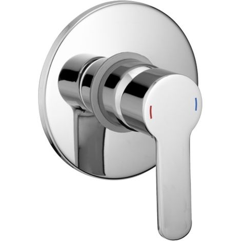 Miscelatore ad incasso per doccia parte esterna cromato Cisal C200030021 (1/2)