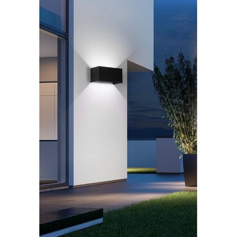 Applique Led 24 W Lampada Da Parete Doppia Emissione Luce Bianca 6500k Nero (1/4)