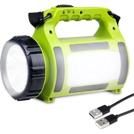 Lampe Torche LED Rechargeable Etanche,2600mAh CREE LED 3 en 1 Puissante, Lampe Camping Projecteur Portable, Lanterne Torche Câble USB Inclus pour Randonnée (1/5)