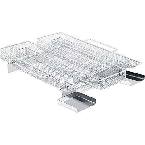 Générateur de Fumée Froide en Acier Inoxydable Fumoir Viande et Poisson avec Brosse Nettoyage Serpentin pour Fumoir pour Grille Barbecue - Carrée (1/4)