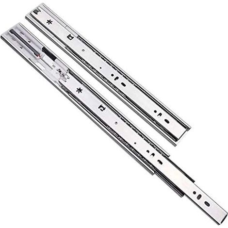 Glissières de tiroir à extension complète, billes rail trois sections (1/5)