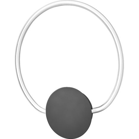LEDVANCE Decor Aura Lampe murale en polycarbonate ondulé avec LED et design filament, 10 W, 800 lm, 3000 K, 830 blanc chaud, Click Select, gris foncé, plastique (PC), IP20.