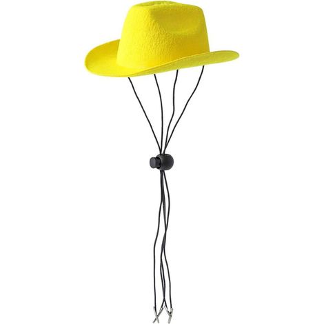 Chapeau Cowboy Pour Animal De Compagnie - Ajustable - Pour Chiens Et Chats - 13 5 X 11 5 X 4 Cm - 15 G - 1 Piece (1/5)