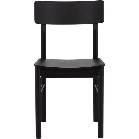 Montros chaise de salle à manger bois noir (1/5)