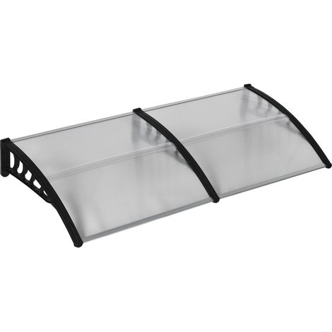 Fenster- und Türschutz aus Polycarbonat und Aluminium, 200 x 96 x 27 cm, transparent