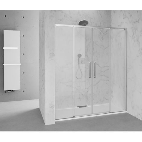 Porte de douche coulissante ALTIS 1670-1710mm, (H) 2000mm, verre clair (1/2)