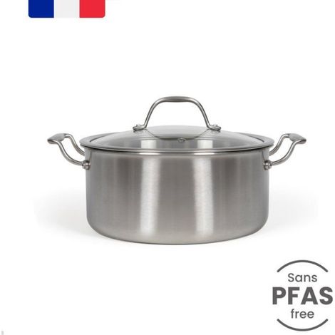 Faitout inox 24 cm - LIVOO - MEP165 - Triply (1/5)