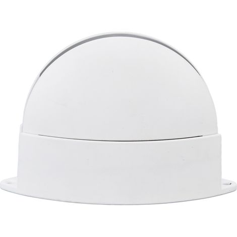 180° LED-Außenwandleuchte für Balkon, Flur, Terrasse, Wohnzimmer, Schlafzimmer, dekorative, linienförmige Lampe, Wechselspannung 85–265 V, Halbkreisform, 10 W, weißes Gehäuse, weißes Licht (1/5)