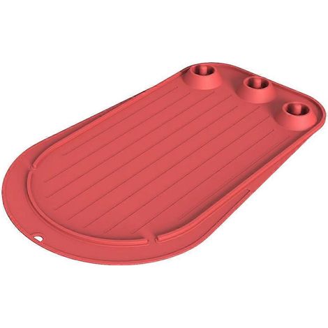 Tapis de glissement pour robot pâtissier, compatible avec les robots pâtissiers KitchenAid à tête inclinable de 4,5 à 5 pintes (4,5 à 5 L), accessoires pour robot pâtissier, rouge (1/5)