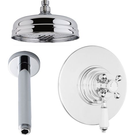 Nuie Beaumont Dual Concealed Mixer Shower Valve with Fixed Head (1/5)