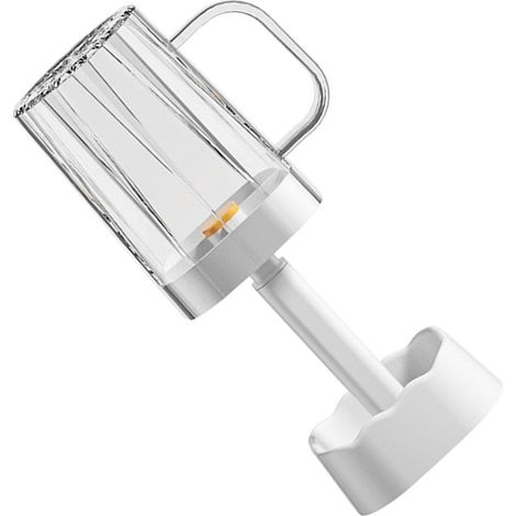 Toothbrush Holder with Cover, Cup Lid Handle, Electric Toothbrush Holder Included, Ideal for Home, Travel and School (White) (1/5)