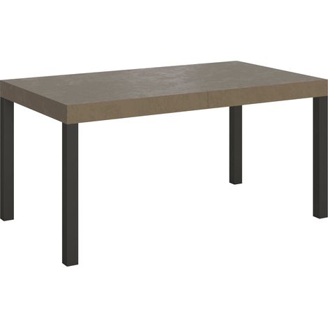 Tavolo Allungabile 160-420x90x77 cm Everyday Premium Tortora Gambe Antracite (1/5)