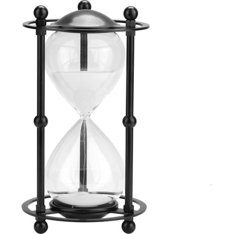 Sablier innovant en fer forgé, minuteur de 30 minutes, objet décoratif de bureau.