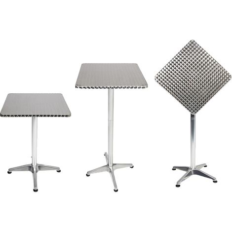 Bistrostehtisch Aluminium 60x60cm Höhenverstellbar 70/110cm-D537504 (1/6)