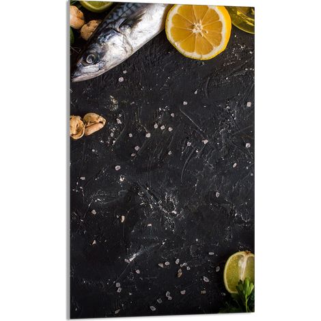 Tabla de cortar de vidrio 30x52 Pescado (1/5)