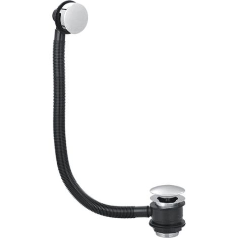 Round Bath & Sprung Waste With Minimalist Overflow Chrome Finish (1/3)