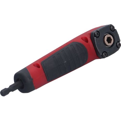 Adaptateur de perceuse d'angle en acier inoxydable pour tournevis électrique, outil de tournage, accessoire à angle droit (1/5)