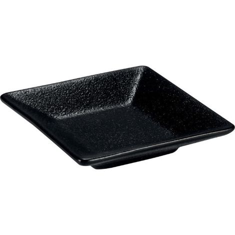 Le Coq Rupis Piattino quadro set 6 stoneware Nero 8x8 h 2