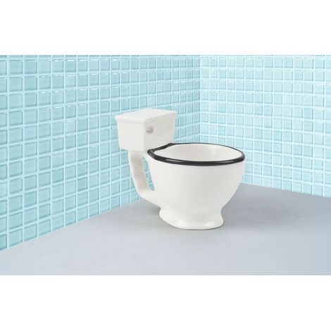 TAZA DE BAÑO REGALO DIVERTIDO PARA UN CHICO TAZAS DE CAFÉ CERÁMICA BLANCA BLANCA