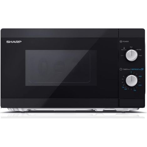 Sharp YC-MS01E-B micro-ondes noir 20 litres 800 Watts (1/4)