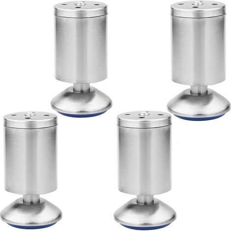 Möbelfüße Set mit 4 verstellbaren Edelstahl-Möbelfüßen GROOFOO (50 x 80 mm) (1/5)