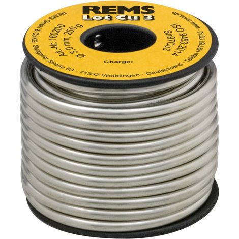 REMS Lot Cu 3, bobina saldante ø 3 mm, 250 g 160200R