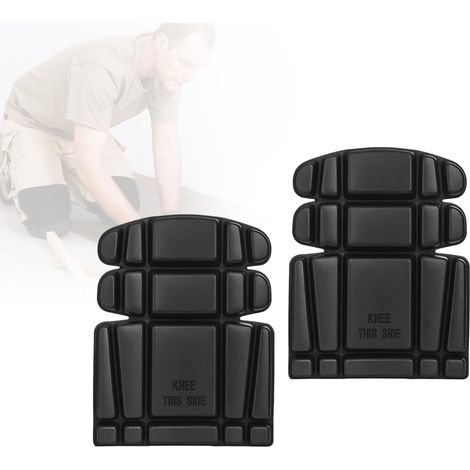 Lot de 2 Genouillères Ergonomiques en EVA pour Pantalon de Travail, Flexibles et Antidérapantes, Coussinets de Genou Légers pour Jardinage, Construction, Carrelage (1/5)