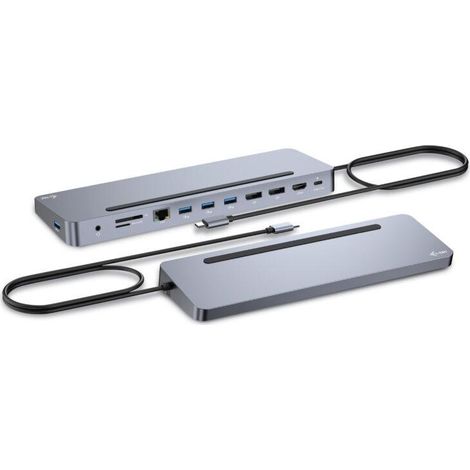 i-tec USB-C Metal Ergonomic 3x 4K Display Docking Station + Power Delivery 100 W (1/5)