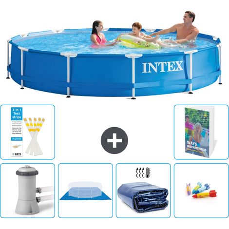 Frame Pool Rund - 366x76 cm - 7-teilig S220
