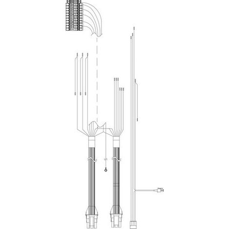 Pièce détachée BOSCH TTNR : 8738207580 Câble de raccordement chauffage d'appoint électrique 9kW