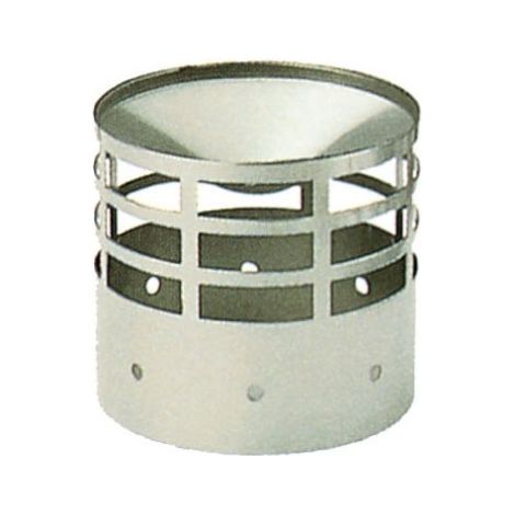 Borne d'e'vacuation 80 mm 8 cm pour conduits de fume'e de poele a' granule's (1/2)