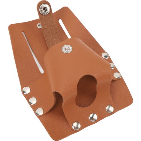 Etui porte-metre cuir PU pour ceinture, sac rangement mesure, extérieur intérieur, 1 pièce (1/5)