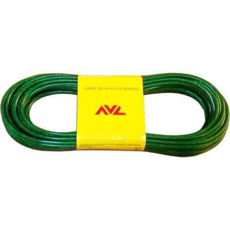 AVL avl cable acero 3.5 mm plastificado verde 25 mts , avl cable acero 3.5 mm plastificado verde 25 mts (1/2)