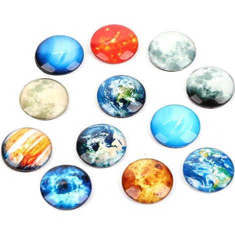 12 aimants frigo planètes premium, lot de 12 magnets réfrigérateur planétaires, décoration cuisine aimantée. (1/5)