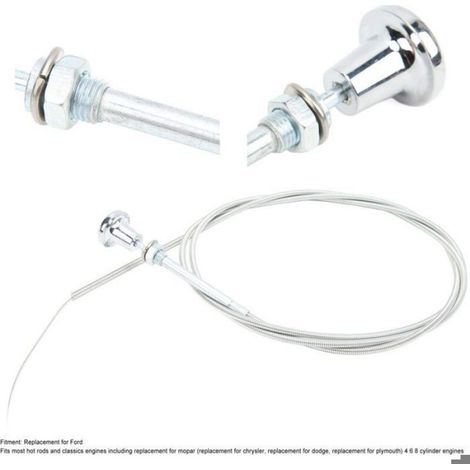 Câble De Starter - Acier Inoxydable - 1,8 M - Pour Carburateur - 4 6 8 Cylindres - 1 Pièce (1/5)