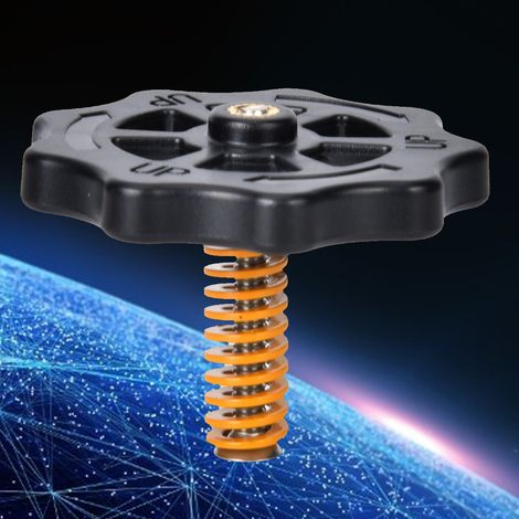 Kit de nivellement de plateau chauffant pour imprimante 3D KOONOVO, écrous à filetage manuel M4, vis à ressort (1/5)