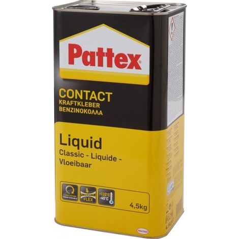 Colle puissante Pattex Classic, Modèle : Bidon de 4,5 kg, Type PCL7W (Par 4)