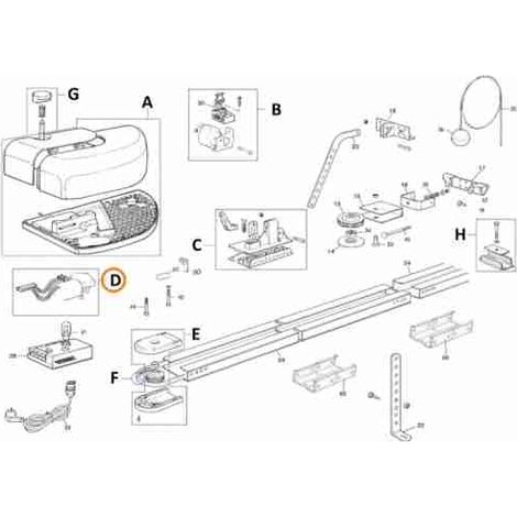 Fusible de grupo de transformador RMHGD1018 GD10N Repuesto original Mhouse NICE RMHGD1018