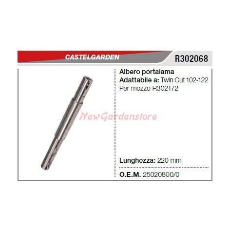 Messerwelle CASTELGARDEN Rasentraktor mähwerk TWIN CUT R302068