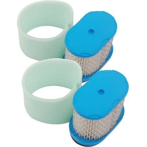 Set of 2 honeycomb air filters for Briggs Stratton 498596, 690610, 697029 and 5059h. New pre-filter cleaner. (1/5)